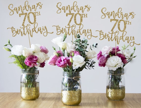 70th Birthday Centerpieces 70th Centerpieces 70th Birthday - Etsy