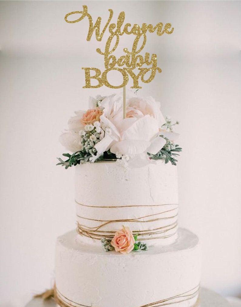 Baby Boy Cake Topper Baby Boy Cake Topper Baby Cake Etsy