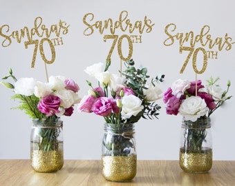 70th Birthday Centerpieces 70th Centerpieces 70th Birthday - Etsy