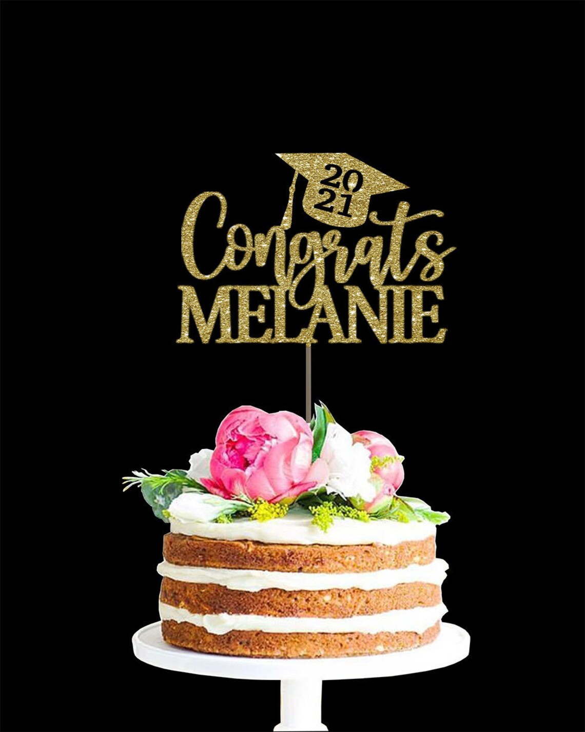 Custom cake topper graduation cake topper personalized cake Etsy