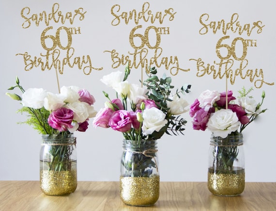 60th Birthday Centerpieces 60th Centerpieces 60th Birthday - Etsy ...
