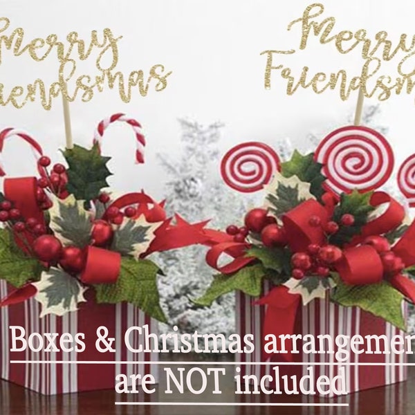 Merry friendsmas centerpieces christmas centerpieces christmas party christmas decor gold christmas party decorations christmas party decor