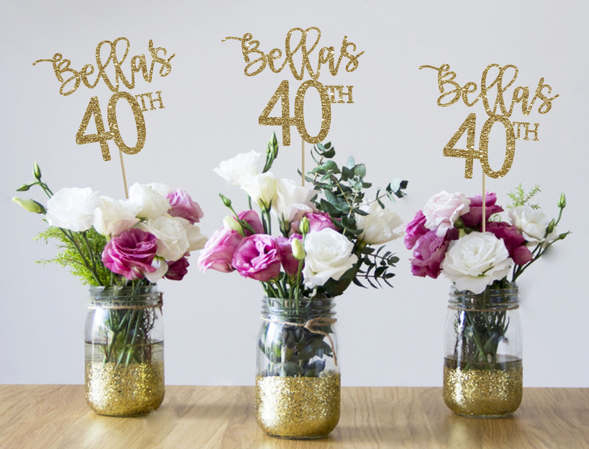 40th Birthday Centerpieces 40th Centerpieces 40th Birthday - Etsy ...