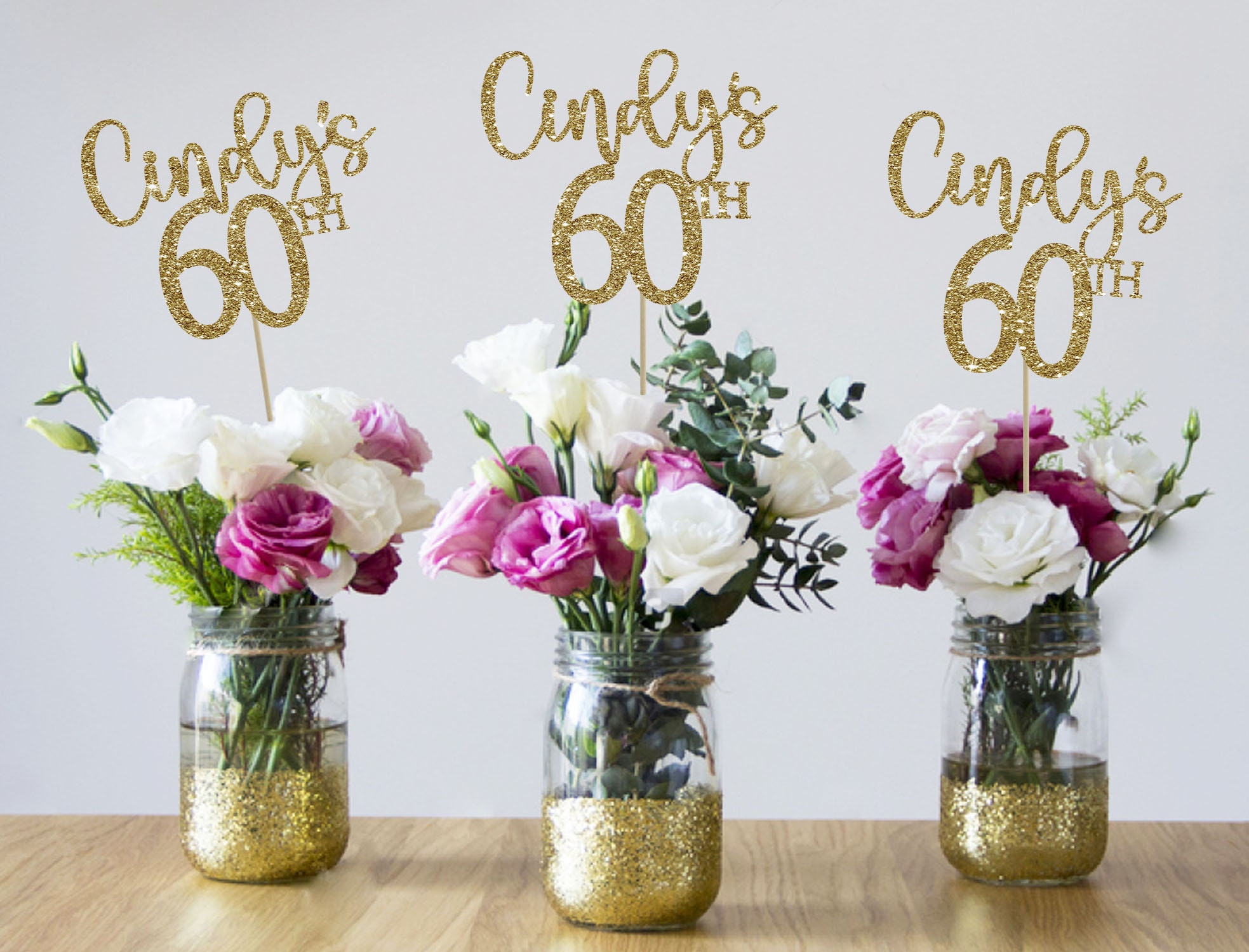 60th Birthday Centerpieces 60th Centerpieces 60th Birthday - Etsy
