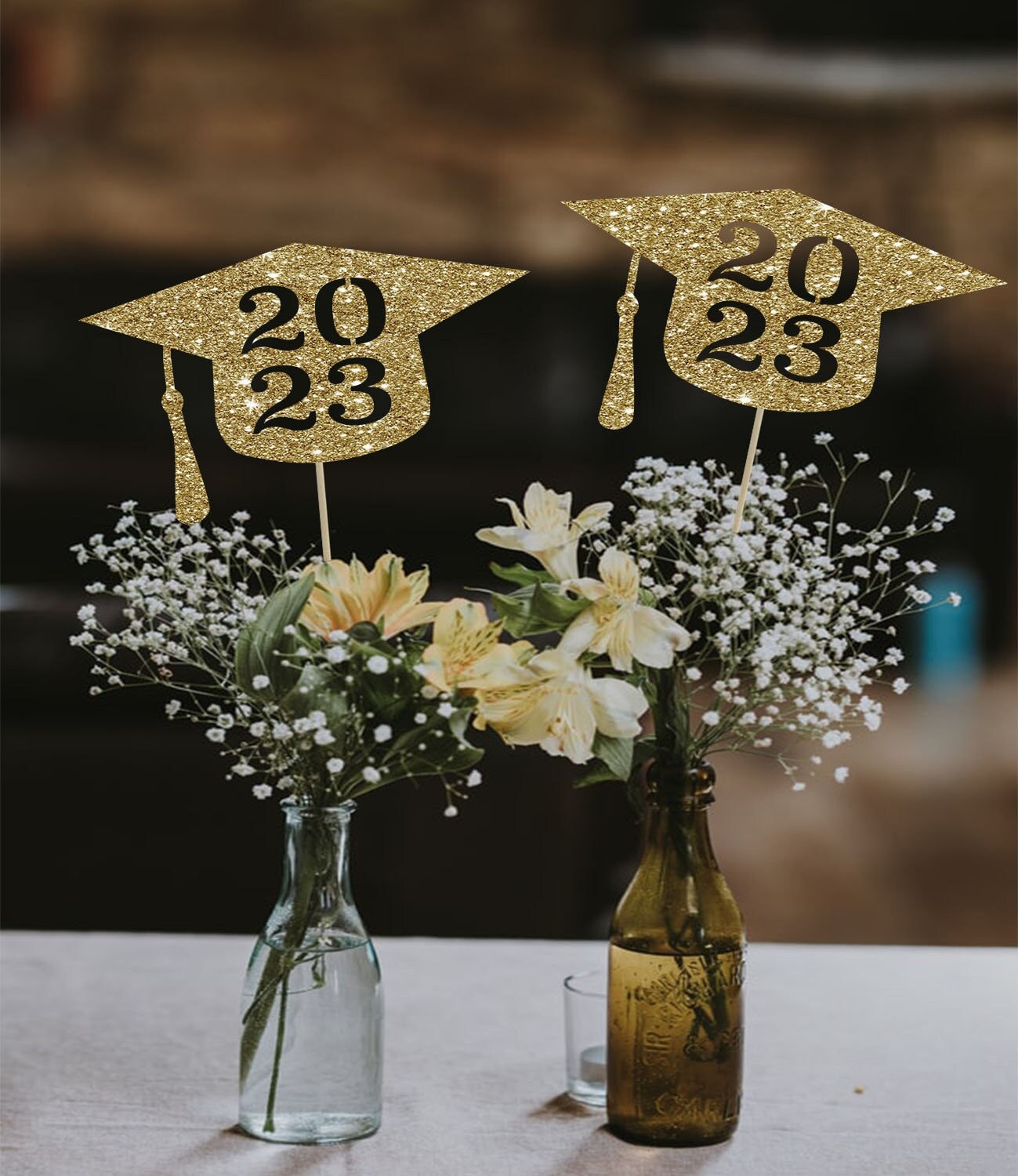 High School Graduation Party Table Centerpieces