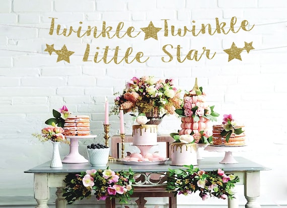 Twinkle Twinkle Little Star Banner Twinkle Twinkle Little Etsy