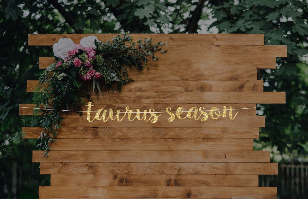 Taurus Season Banner, May Birthday Banner, Taurus Birthday Banner