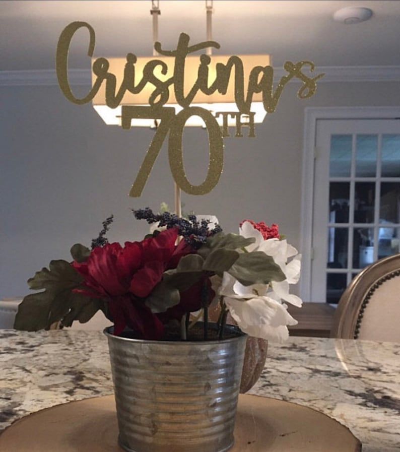 70th birthday centerpieces 70th centerpieces 70th birthday Etsy