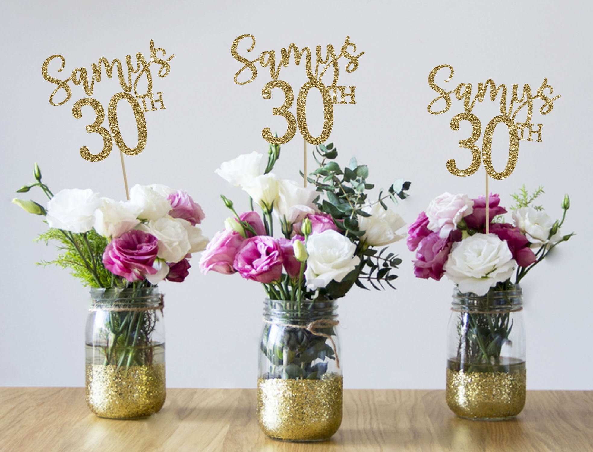 30th Birthday Centerpieces 30th Centerpieces 30th Birthday Etsy