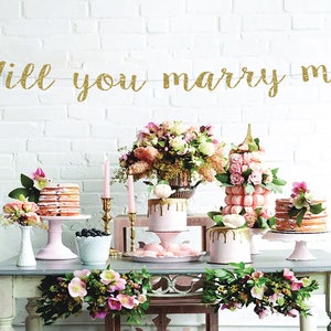 Will you marry me banner, proposal banner, marry me banner, engagement photo prop, wedding proposal banner, proposal ideas marriage proposal