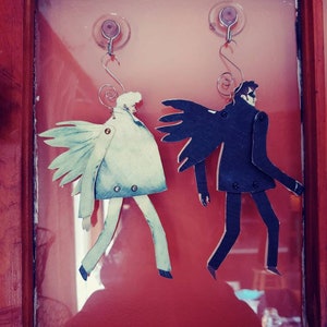 Good Omens Crowley and Aziraphale Ineffable Husbands Hanging Decorations