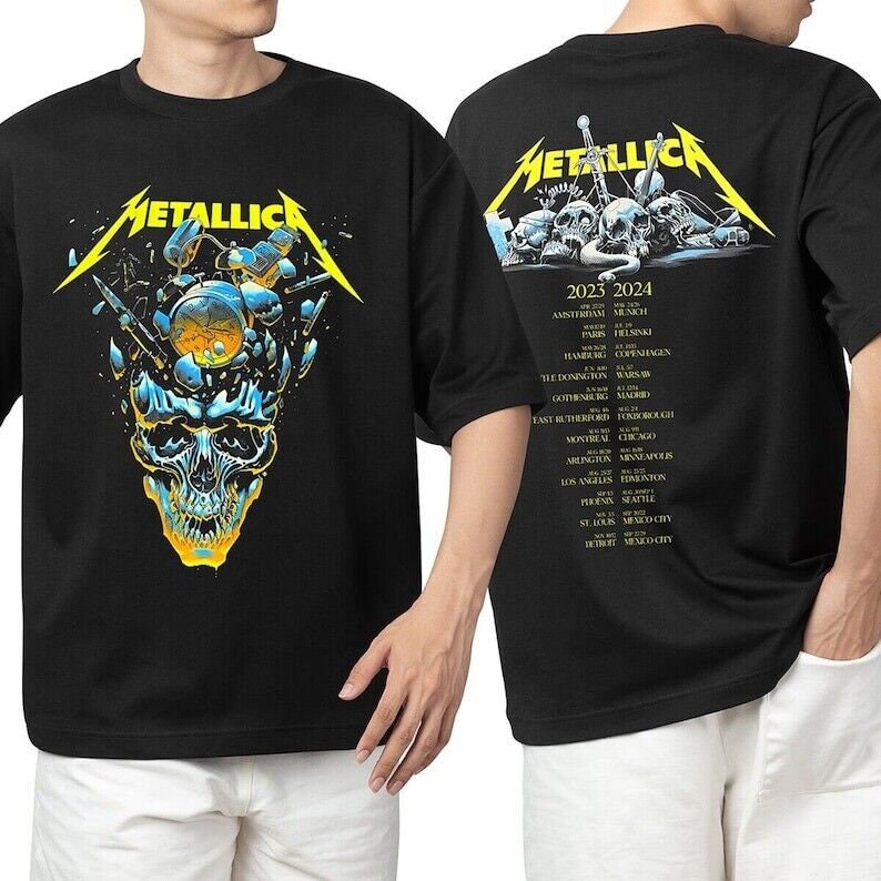 Metallica World Tour 2023-2024 A Must-have Tee for Metal Fans 