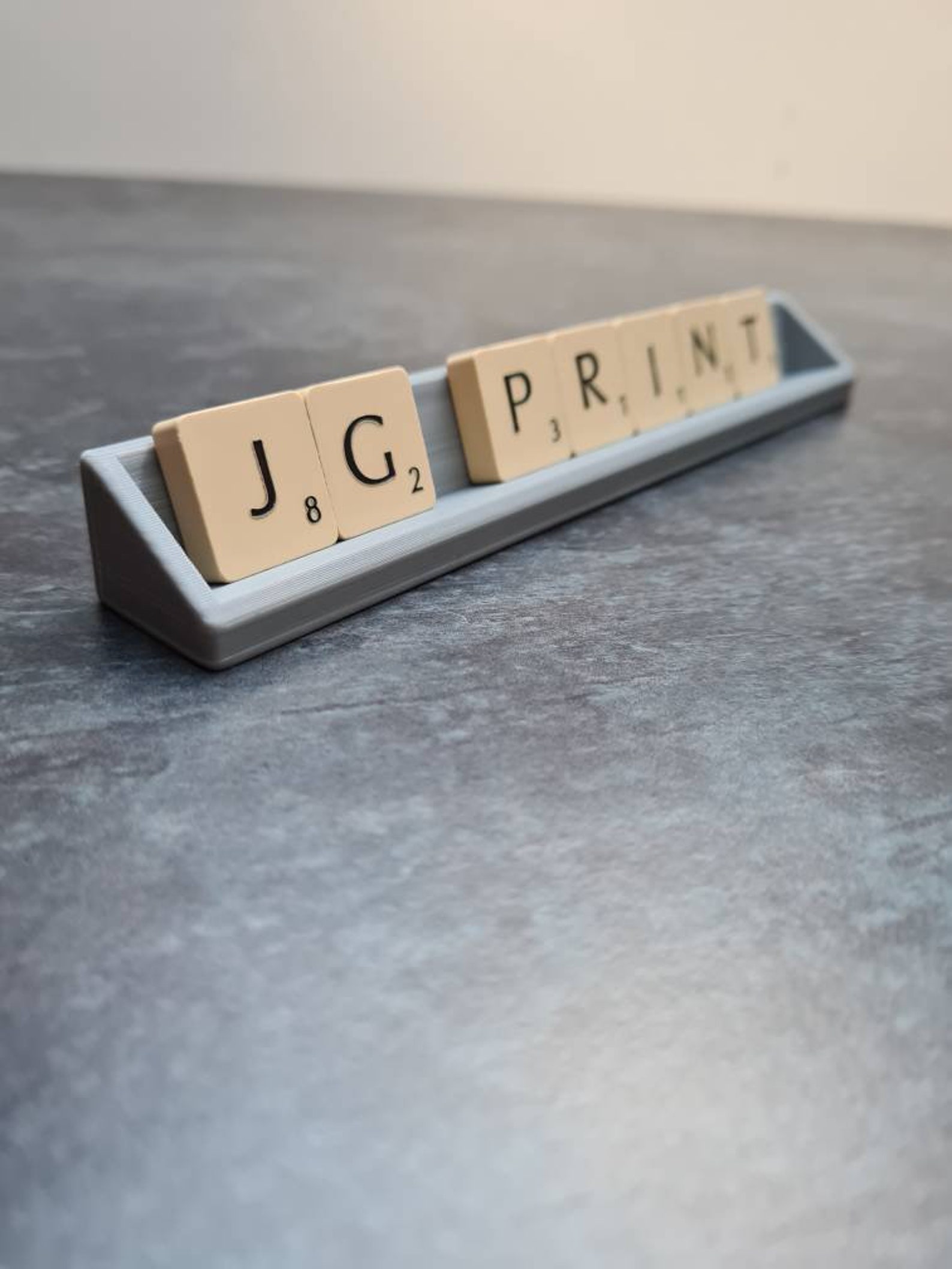 Personalised Scrabble Tile Holder 3D Printed Custom Gift Etsy