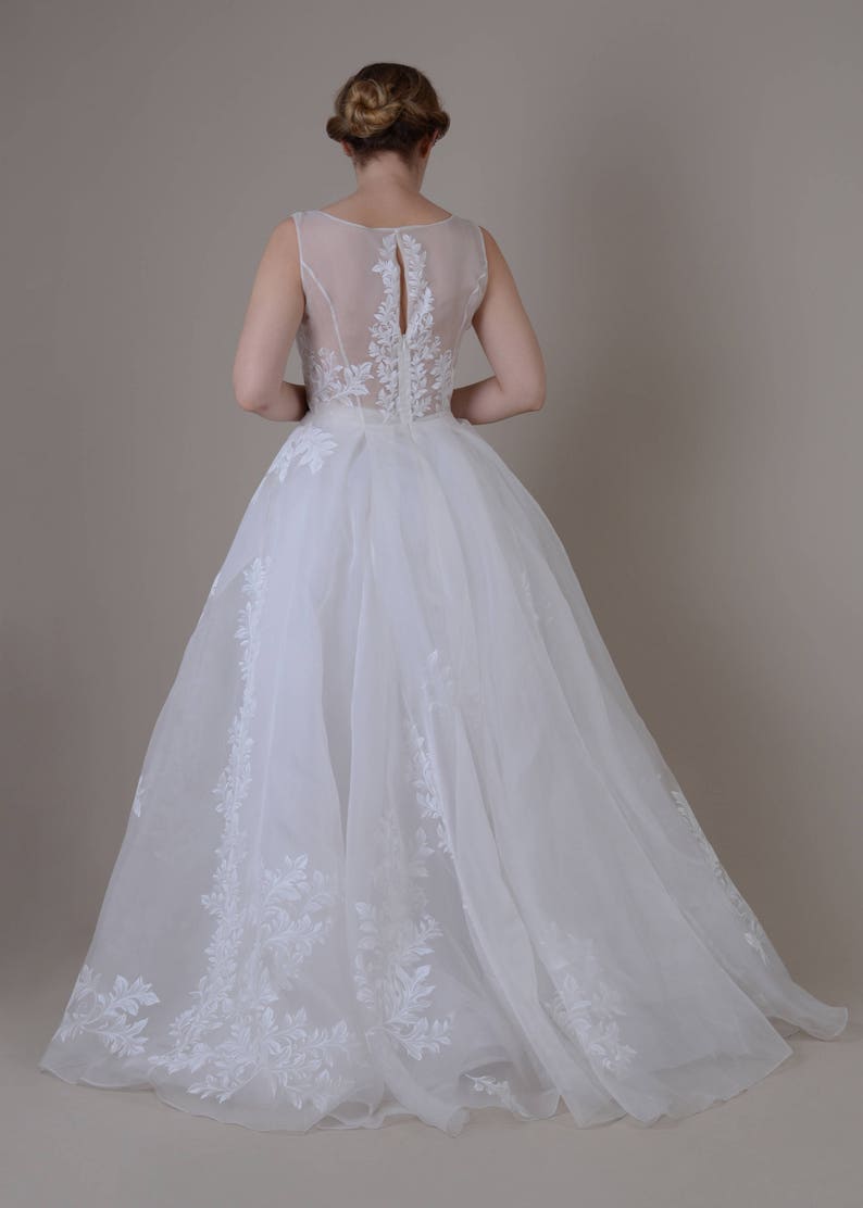 Hand Painted Silk Organza Wedding Dress Bridal Couture Etsy