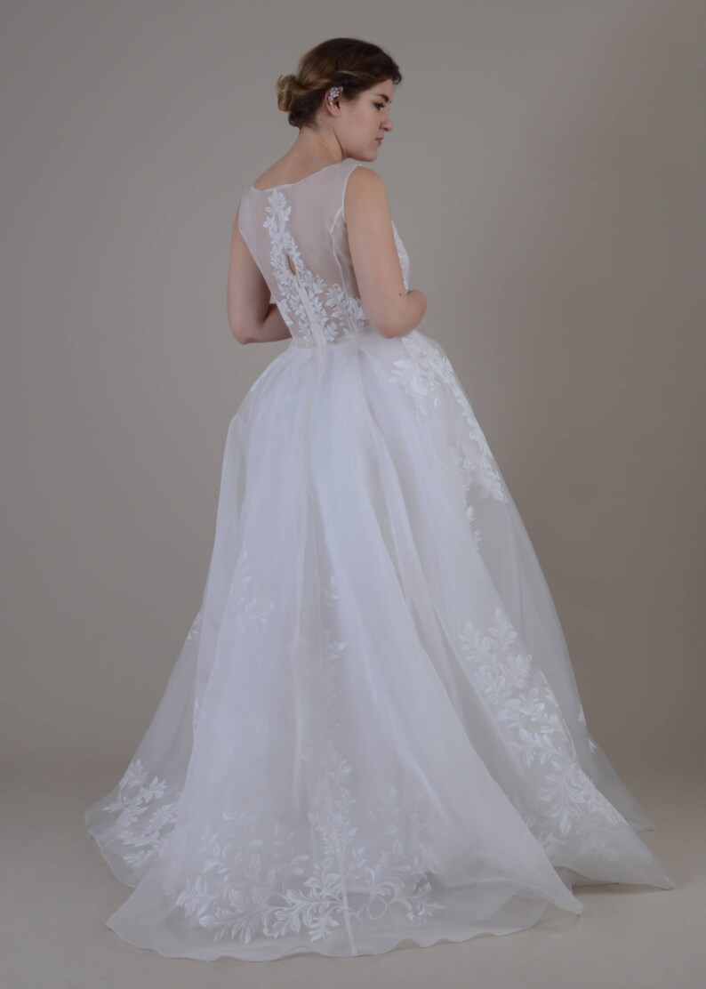 Hand Painted Silk Organza Wedding Dress Bridal Couture Etsy