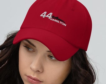 Hamilton Racing Dad Cap – #44 Unisex Motorsport Inspired Hat for Hamilton Fans