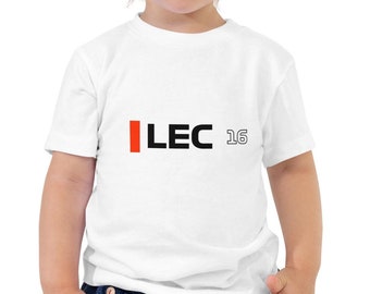 Racing Toddler Tee – Leclerc Inspired Shirt for Motorsport Fans