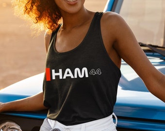 Hamilton-Inspired Women’s Tank Top – Miami Style Racerback for Motorsport Fans