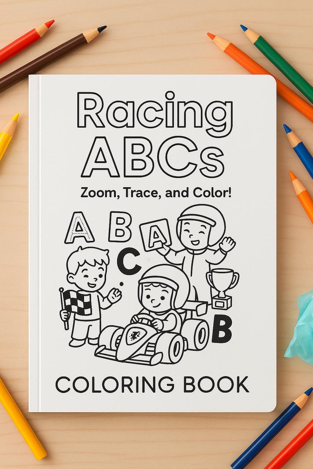 F1 ABC Coloring Book: Racing Alphabet (digital Download) - Etsy