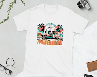 T-shirt Miami Racing - T-shirt unisexe pour sport automobile - Style piste 2026