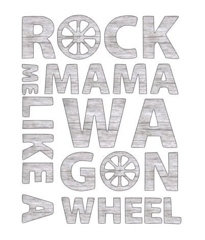 Rock Me Mama Like A Wagon Wheel SVG File - Etsy