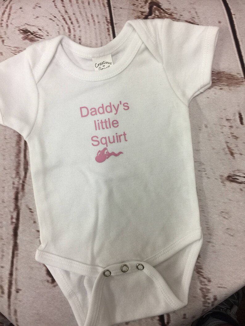 Daddy's Little Squirt Funny Baby Clothes Funny Baby Etsy