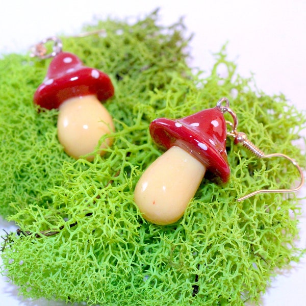 Mushroom Earrings | Cute Shroom Earrings