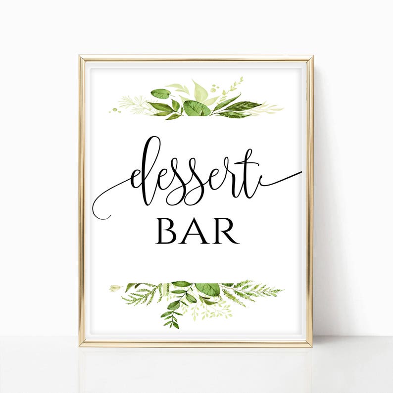 Printable Dessert Table Sign Dessert Table Decor Dessert Sign - Etsy