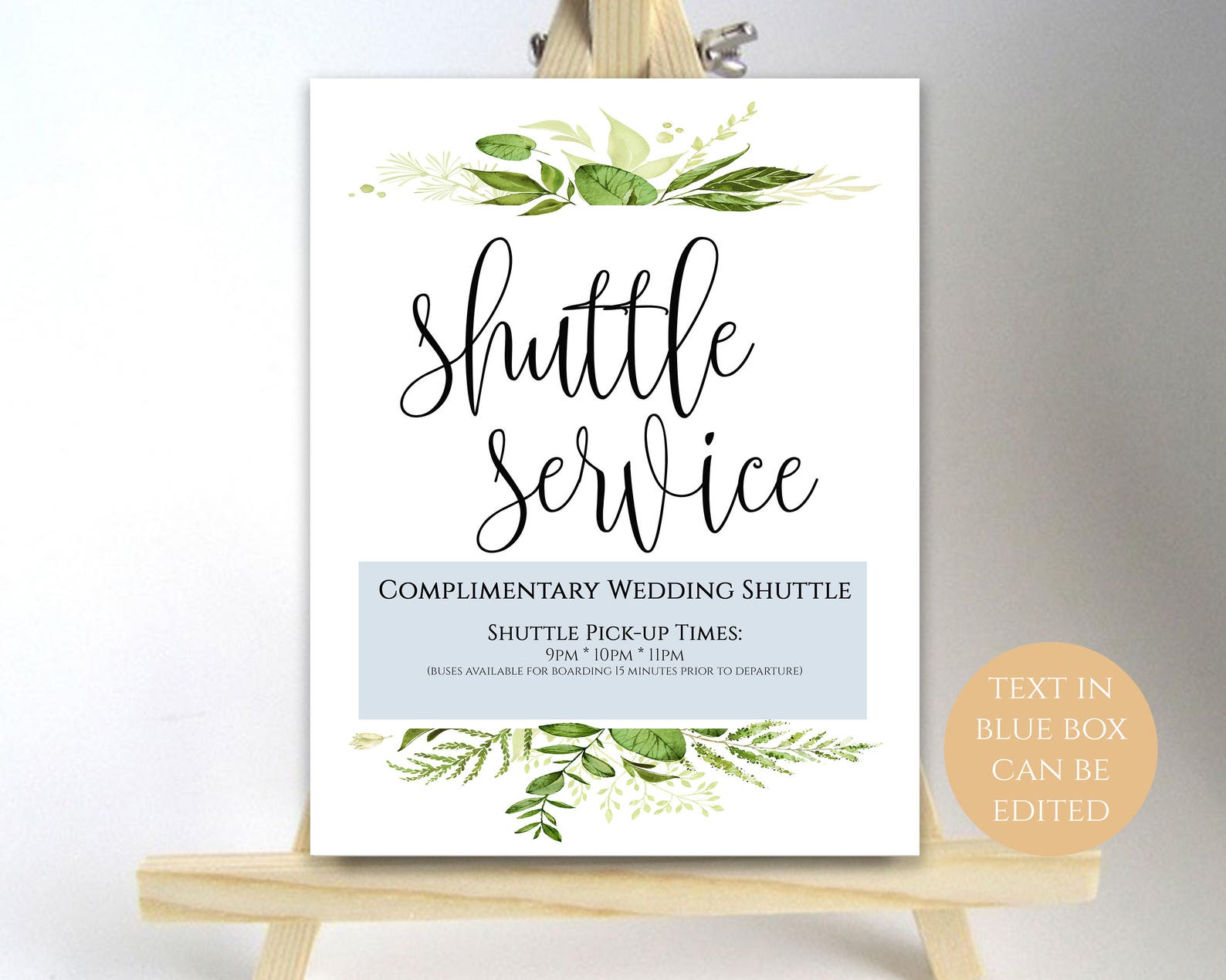 Printable Shuttle Sign Shuttle Service Sign Shuttle Service - Etsy