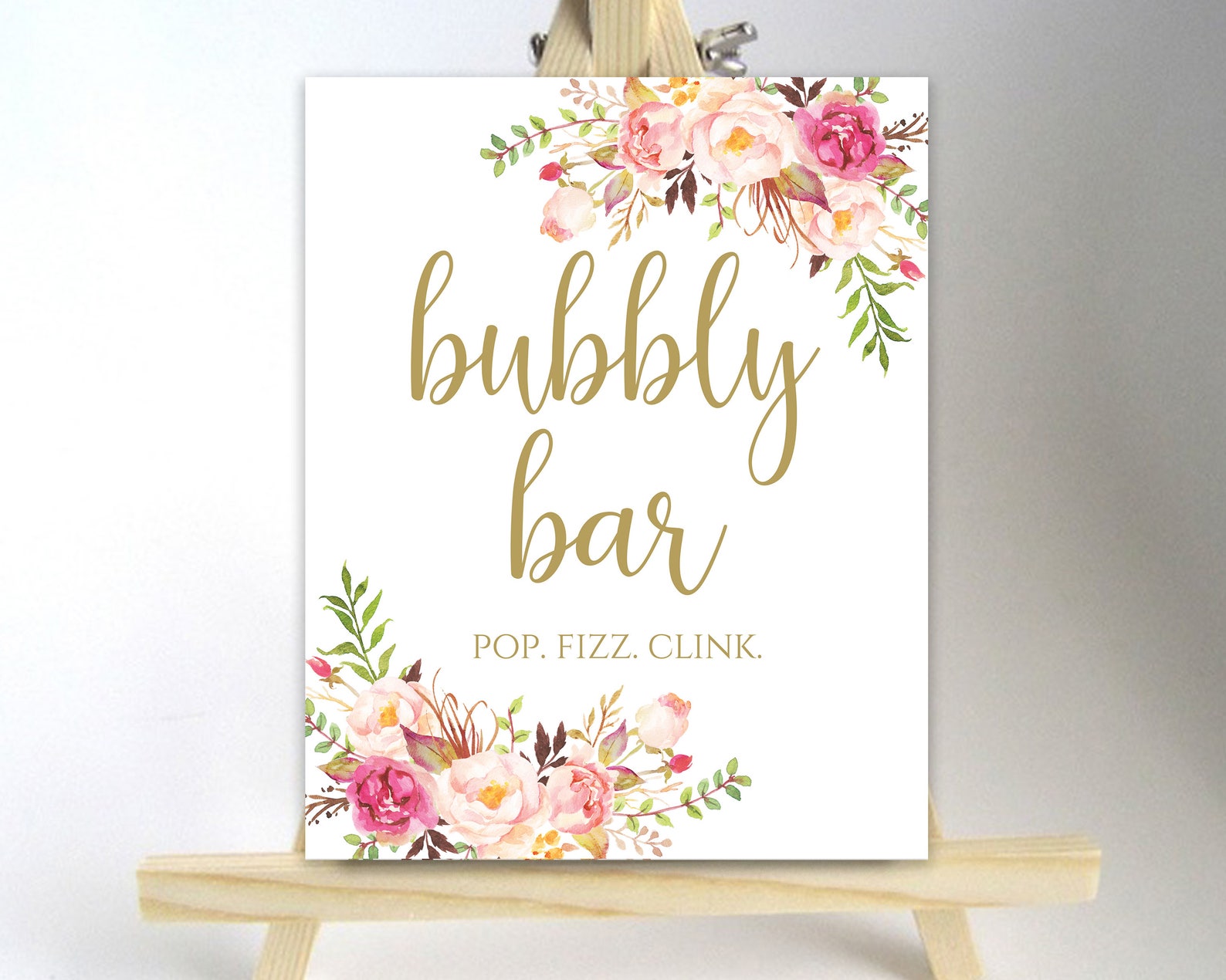 Bubbly Bar Printable Bubbly Bar Sign Printable Bar Signs Pop | Etsy