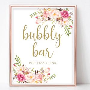 Bubbly Bar Printable Bubbly Bar Sign Printable Bar Signs Pop Fizz Clink ...