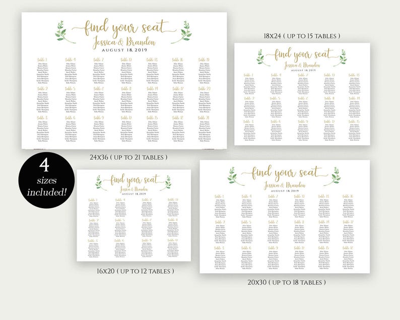 Printable Wedding Sign Seating Chart Sign Wedding Seating | Etsy