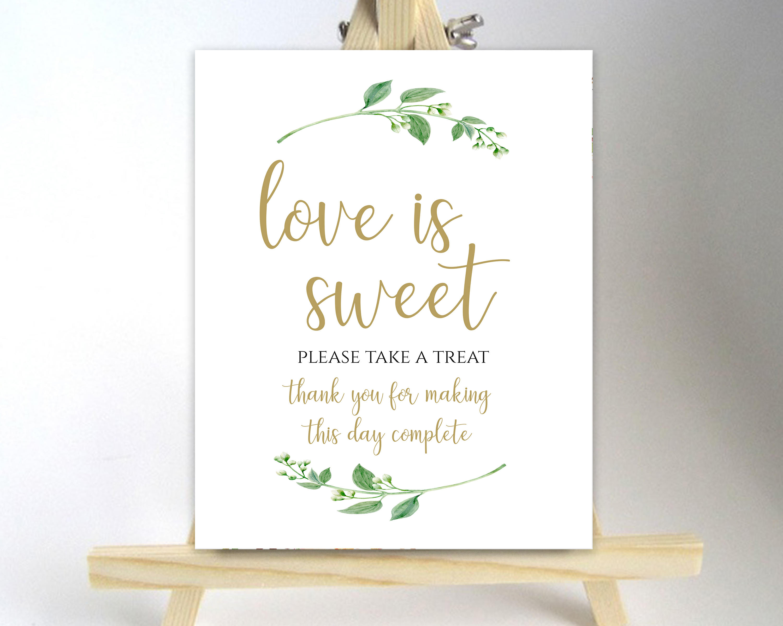 Love is Sweet Printable Love is Sweet Sign Dessert Table Sign - Etsy