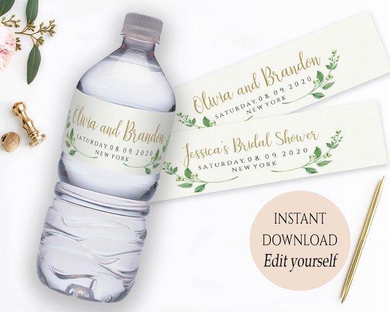 Free printable wedding shower labels