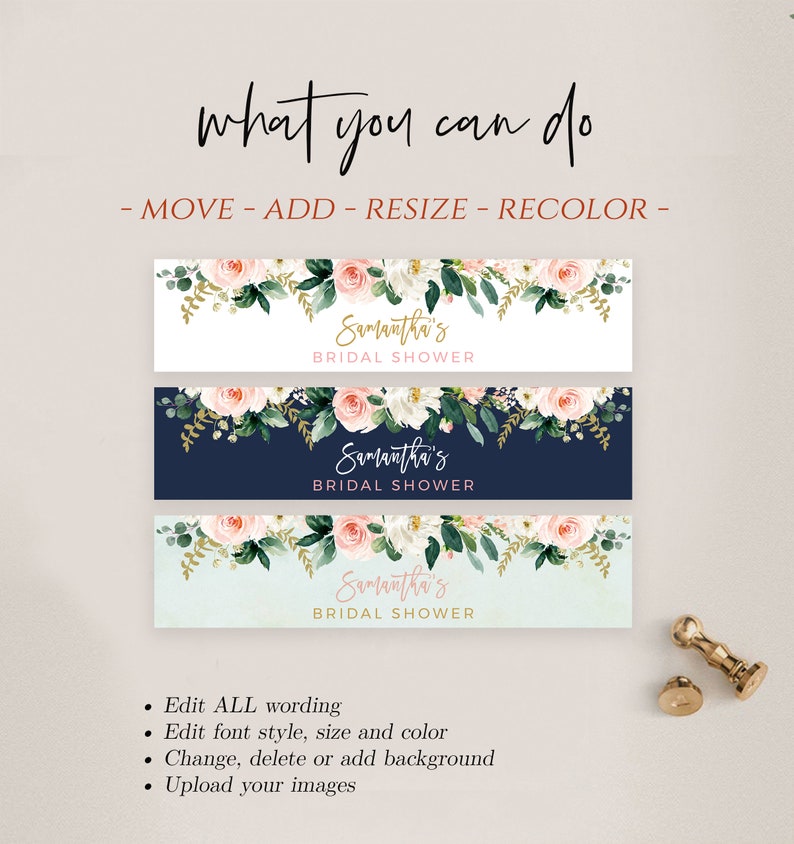 Bridal Shower Label Templates