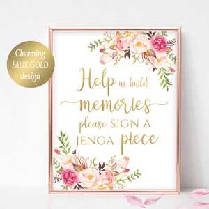 Panneau de livre d'or Jenga pour mariage Panneau de Jenga pour mariage