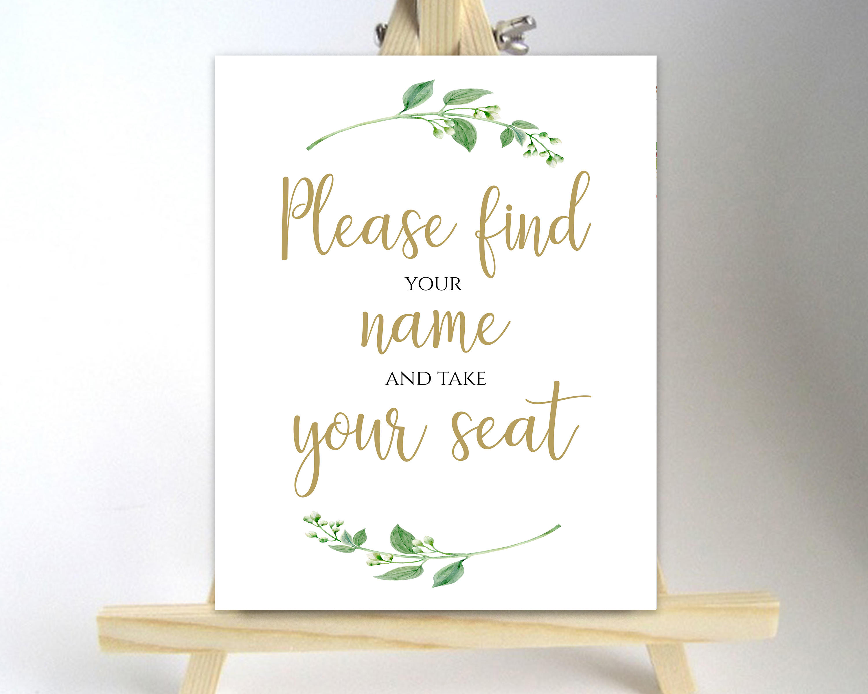 Find Your Name, Take Your Seat, Bon Appetit Wedding Seating Sign – Rich  Design Co