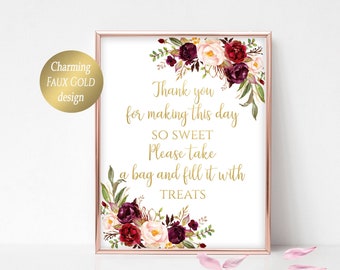 Candy Buffet Sign Printable Candy Bar Sign Sweets Table Candy Bar Bridal Shower Candy Buffet Baby Shower Candy Bar Poster DIY 4x6, 5x7, 8x10