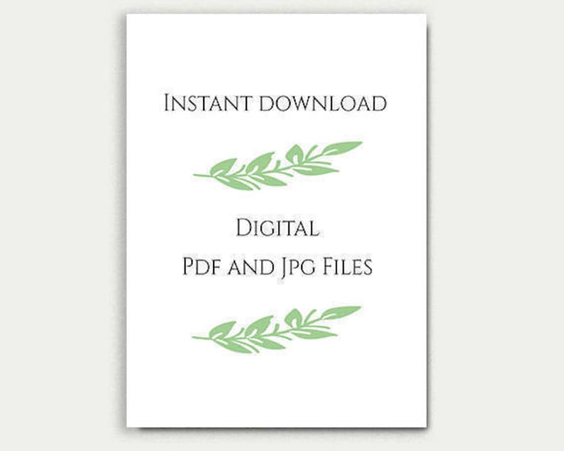 Cards and Gifts Printable Cards and Gifts Sign Printable Card Sign Printable Signs Wedding Print Instant Download PDF 8x10, 5x7, 4x6 Jasmine image 5