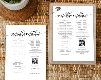 Wedding Day Timeline Template, Editable Wedding Timeline, Reception Timeline, Wedding Weekend Timeline, Bridal Party Timeline Wedding, SPC