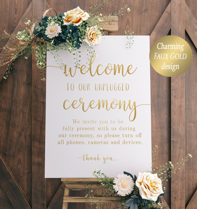 printable unplugged ceremony printable unplugged ceremony
