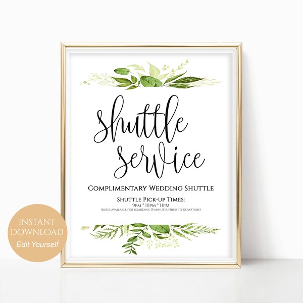 Wedding Shuttle Schedule Template Etsy Wedding Shuttle Schedule Template Etsy