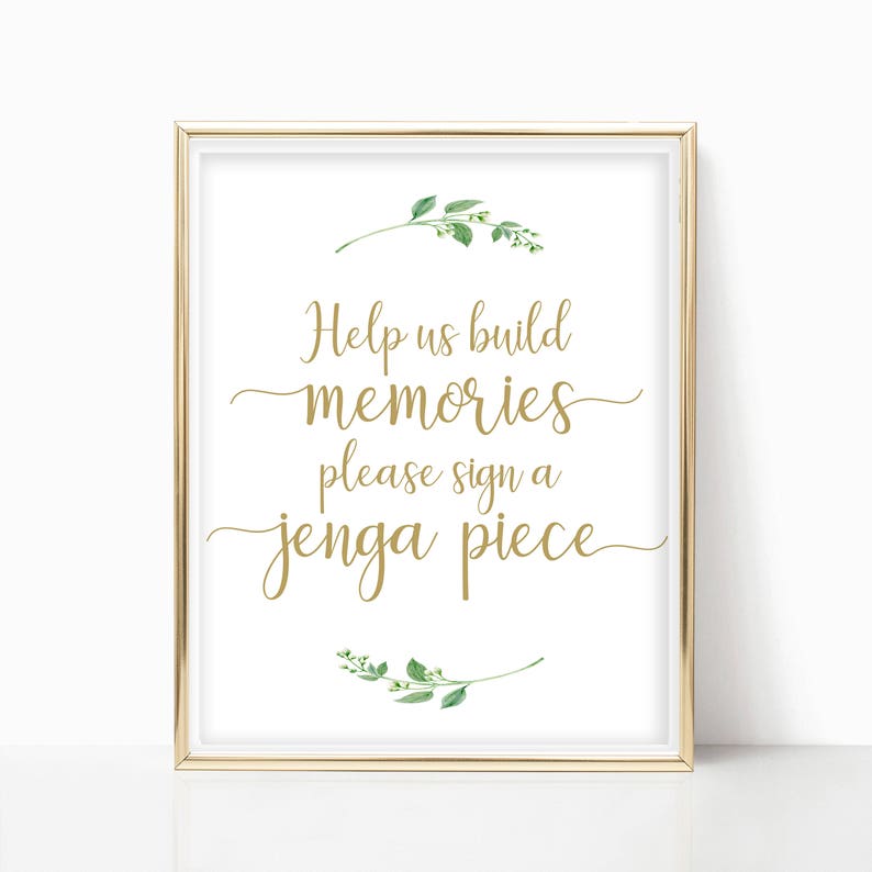 Panneau pour livre d'or Jenga pour mariage Panneau pour Jenga pour mariage Jenga pour livre d'or Livre d'or Alternative Building Memories Panneau pour livre d'or 8 x 10,5 x 7,4 x 6 jasmin image 1