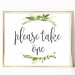 Printable Please Take One Sign Wedding Favor Sign Reception Signs Party ...