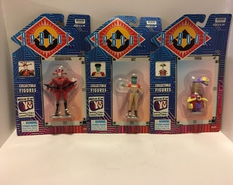 Vintage lot of 6 Reboot collectible figures