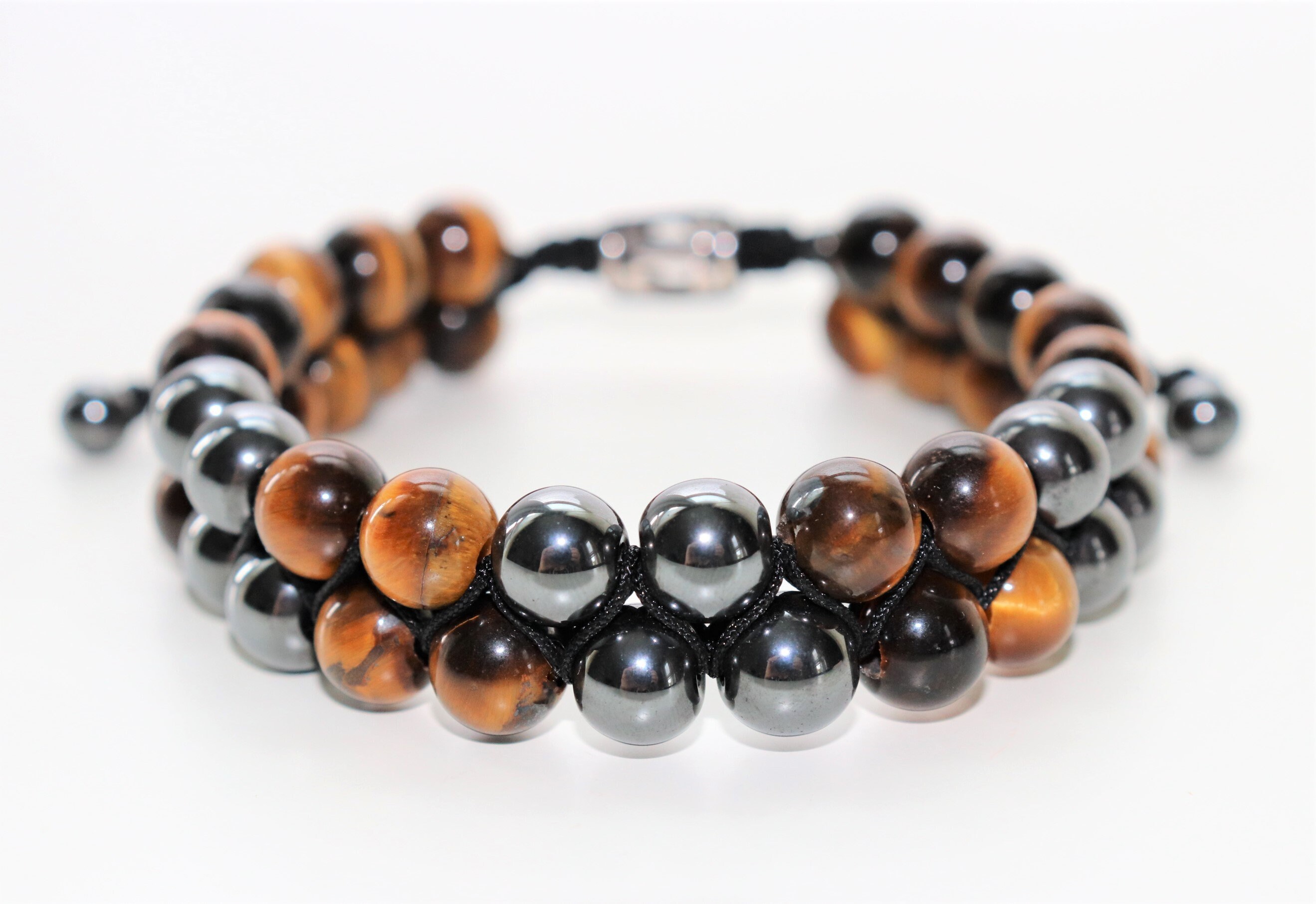 Doble Ojo De Tigre Pulsera De Hematita Hombre Hematita Ojo Doble Ojo De Tigre Pulsera De Hematita Hombre Hematita Ojo