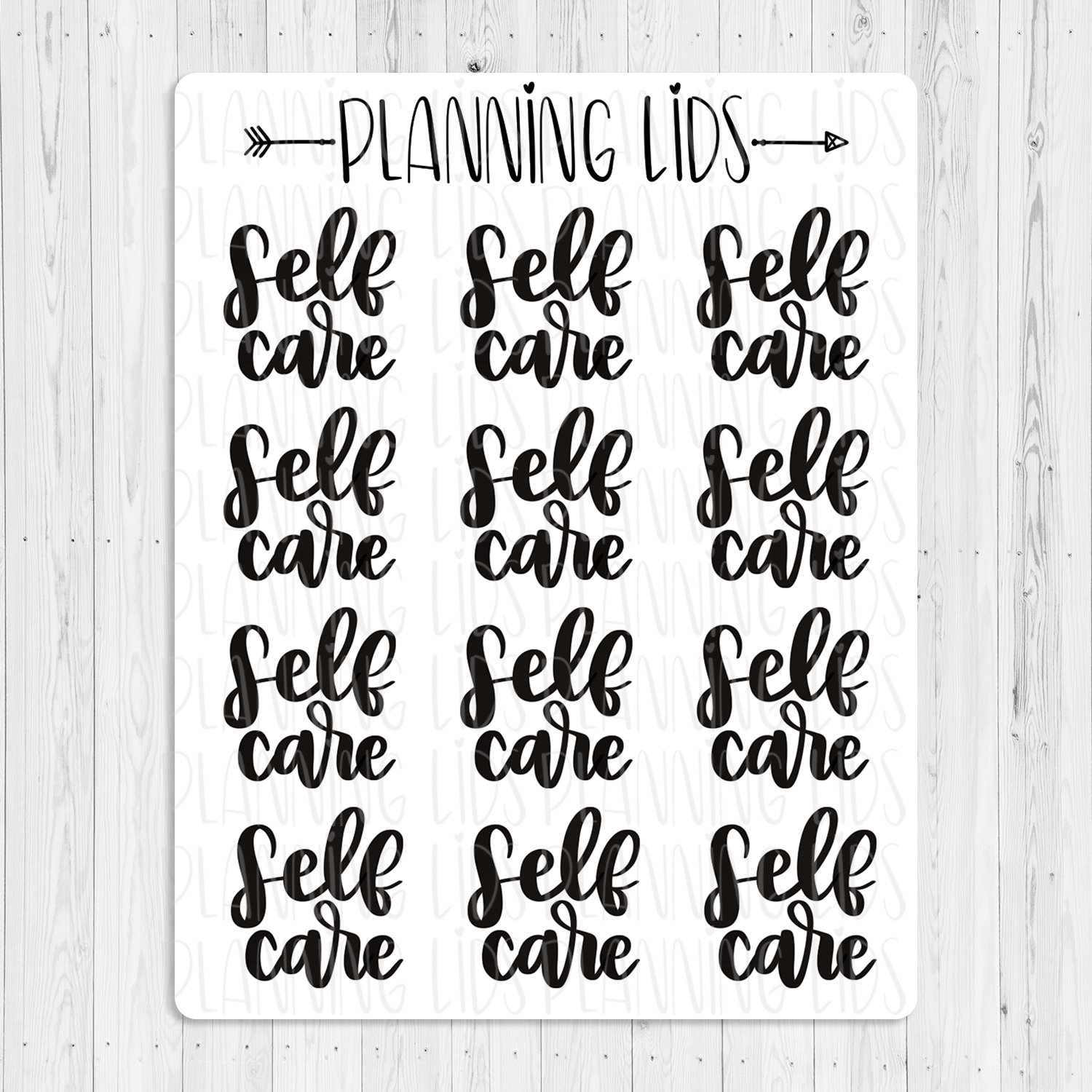 Self Care Printable Planner Stickers Digital Download Etsy
