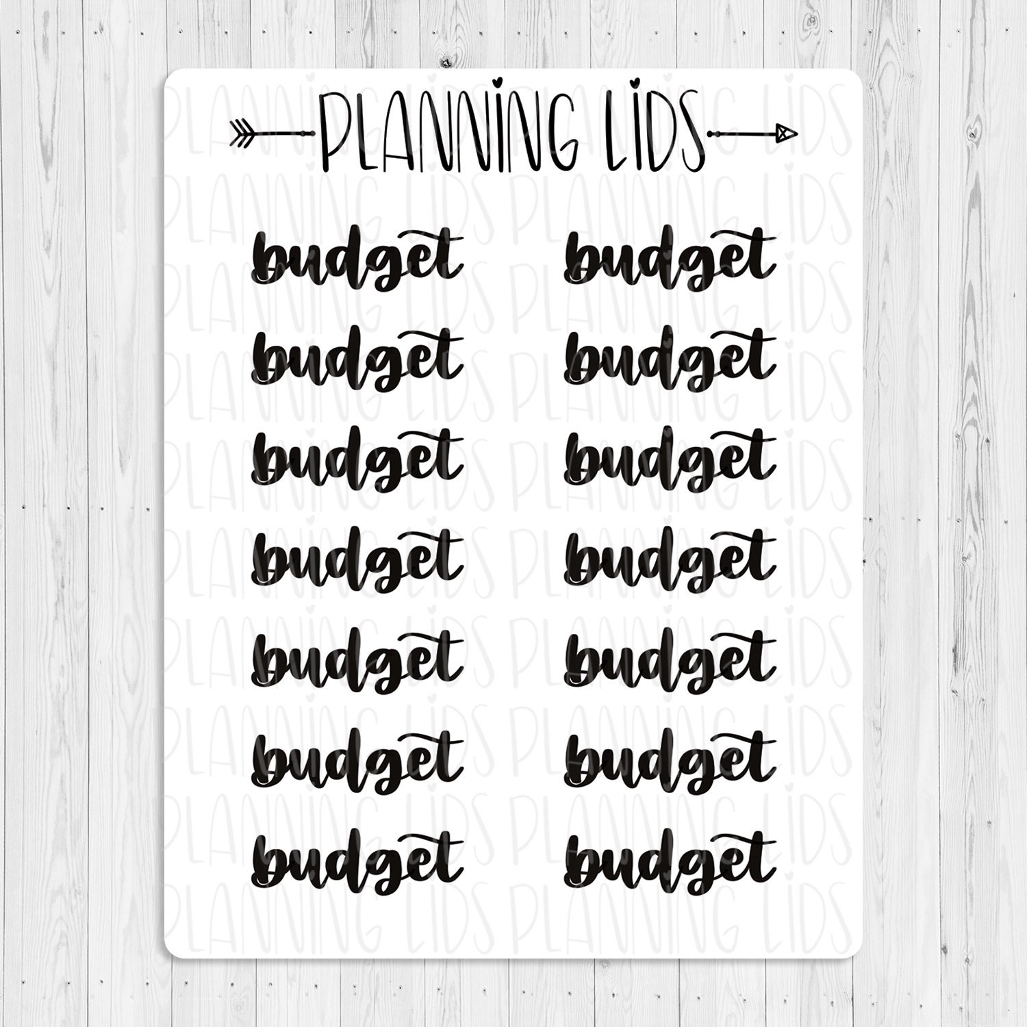 Budget Printable Planner Stickers Digital Download Fits Etsy