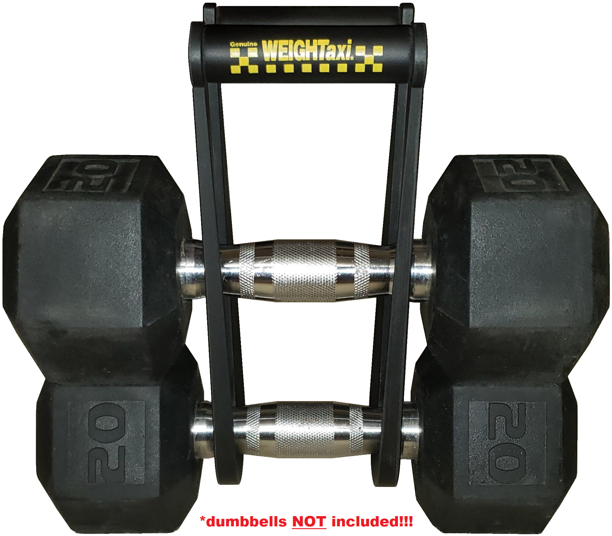 Qty 4 – Genuine Weightaxi® Dumbbell Carriers • Patented