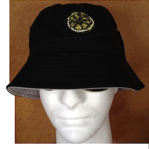 The Stone Roses Reni Inspired Embroidered Lemon Bucket Festival Spike ...